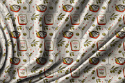 SARDINES & MARTINI Seamless Pattern, a Pattern Graphic by AYAKA Studio Co. (Thumbnail 7 of 10)