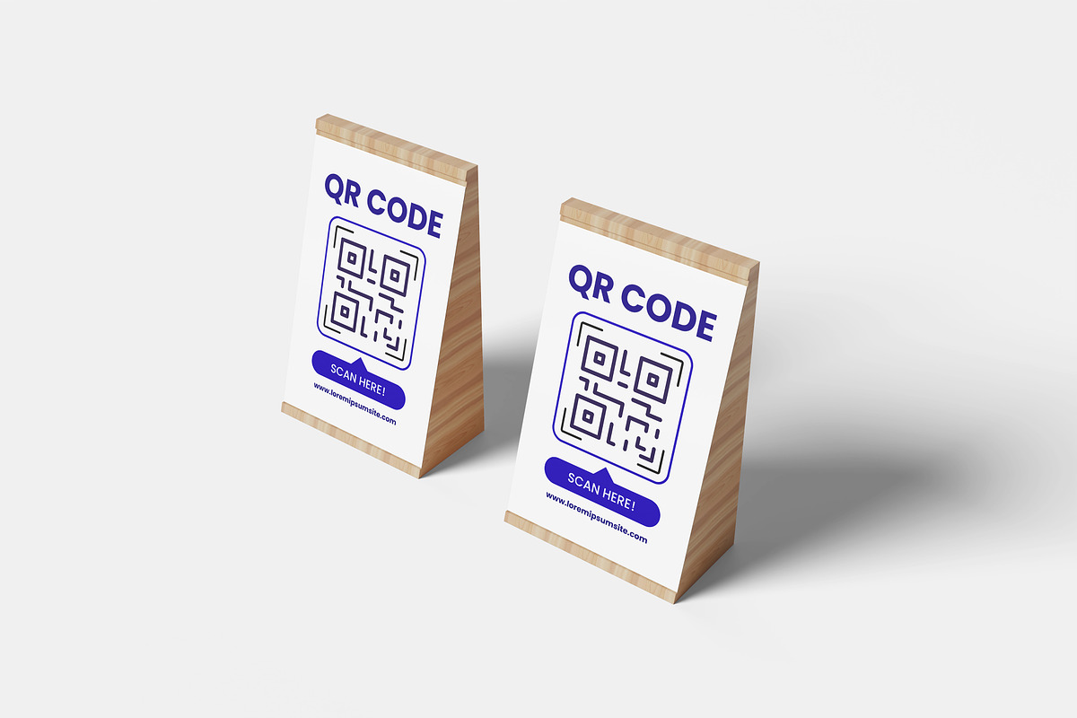 QR Code Menu Mockup, a Packaging Mockup by Hazzpro_Std (Photo 5 of 5)