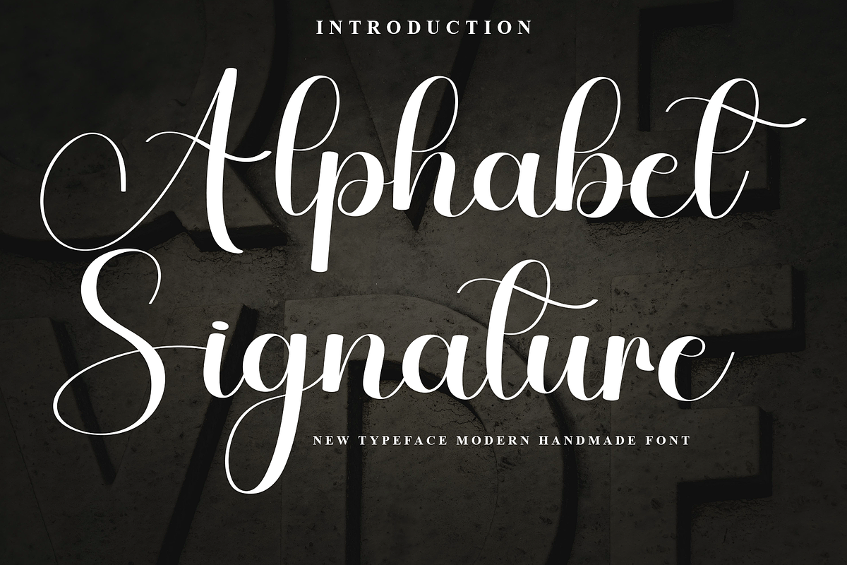 01 Alphabet Signature, a Handwritten Font by InermediaSTUDIO (Photo 1 of 8)