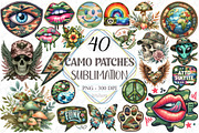 Camo Patches Sublimation PNG Bundle, a Graphic by designcity5 (Thumbnail 1 of 9)