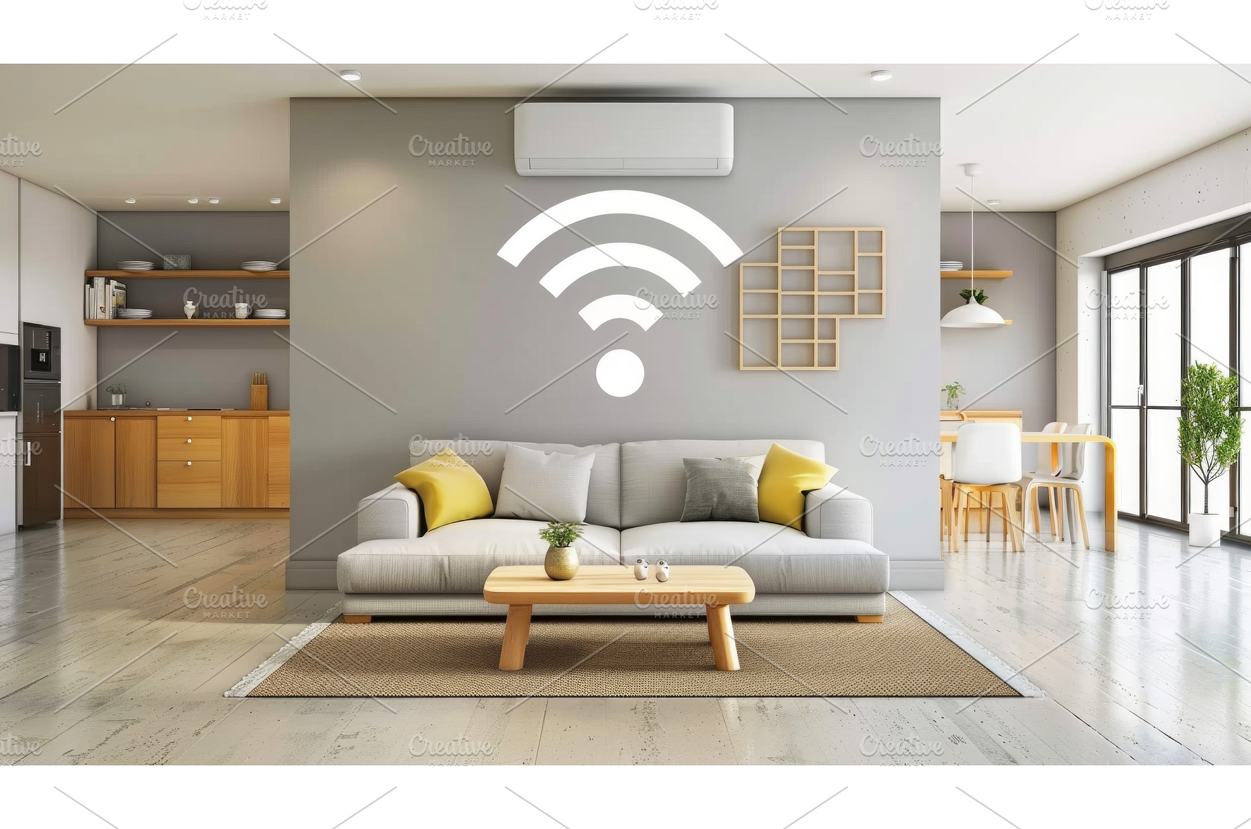 wifi router with wifi sign, a Technology Photo by Neirfy