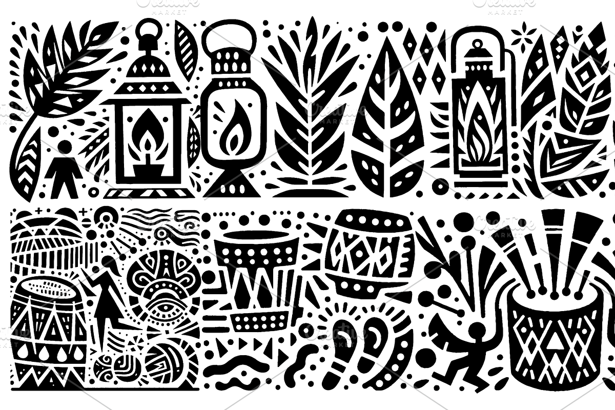 Vintage Fruits Folk Art, a Decorative Illustration by devastd (Photo 18 of 27)