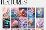 Mermaidcore iridescence textures, a Background Graphic by SunnyAfternoons (Thumbnail 3 of 6)