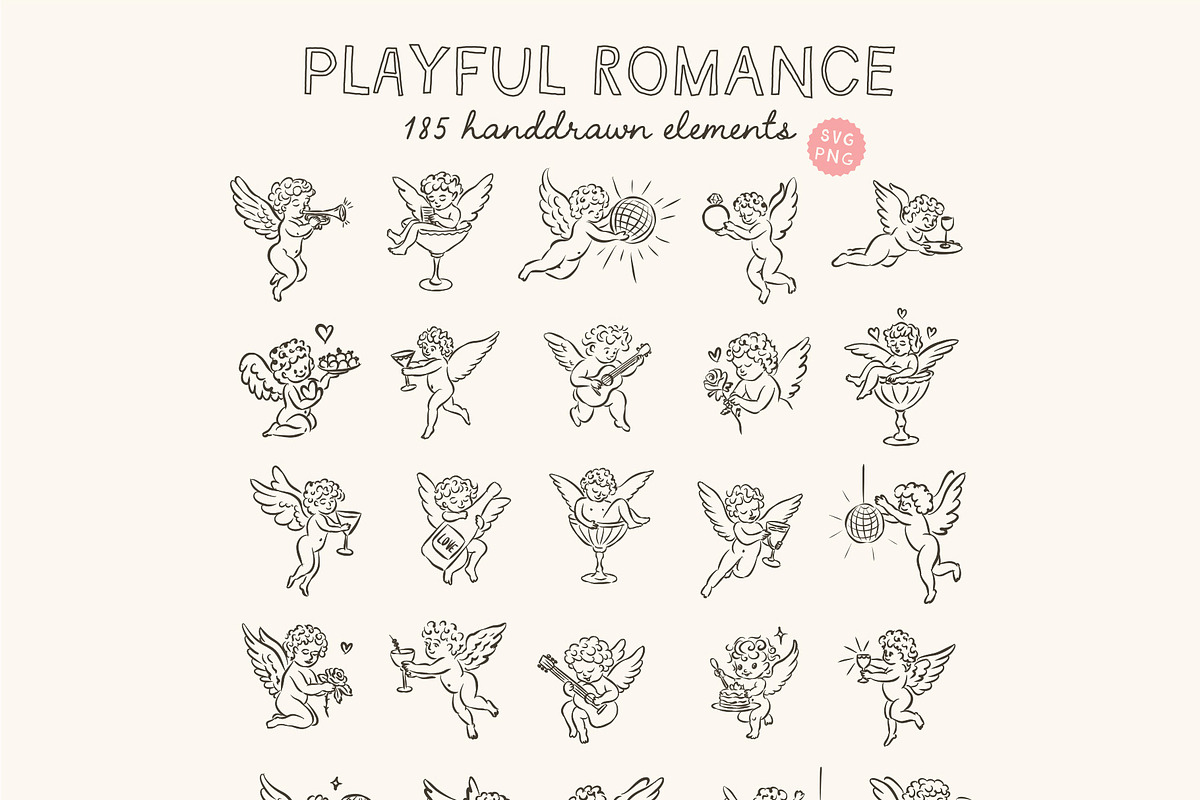 Hand-drawn Whimsical SVG Mega Bundle, an Object Illustration by Ayya Studio (Photo 25 of 34)