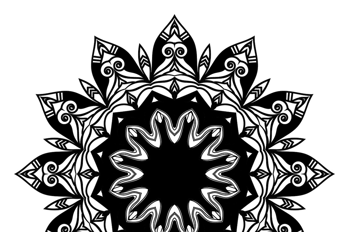 27 mandala vector backgrounds design, a Pattern Graphic by NJ Himel (Photo 18 of 28)