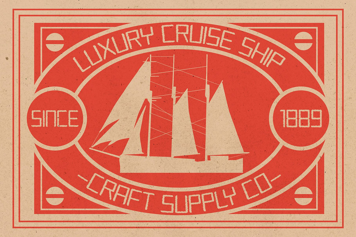 Agaline Rough, a Sans Serif Font by Craft Supply Co. (Photo 8 of 8)