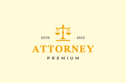 scale classic attorney law firm logo, a Branding & Logo Template by devastd