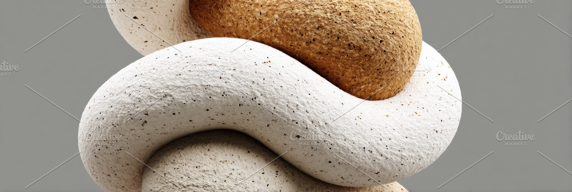 Abstract 3D Shapes Textured Surfaces, a Photo by Virgo Studio