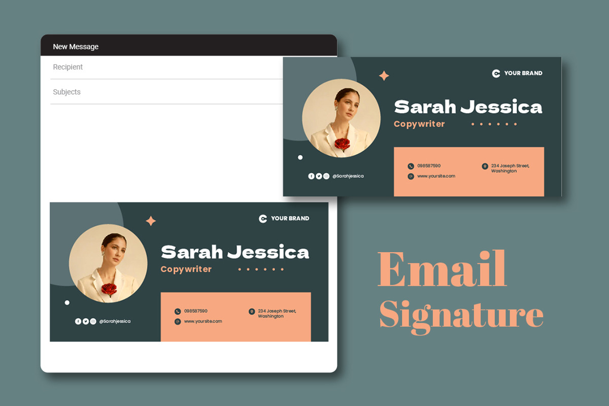 Copywriter Email Signature, an Email Template by Rahardi Creative