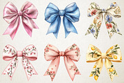 Coquette Bows Spring Clipart Bundle, an Illustration by RobertsArt (Thumbnail 6 of 6)