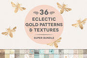 36 Gold & Weathered Texture Bundle, a Pattern Graphic by Blixa 6 Studios (Thumbnail 1 of 5)
