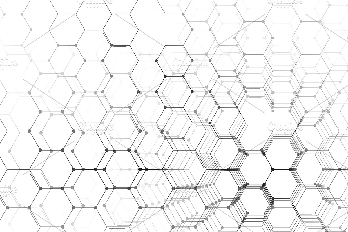 Chemistry 3D pattern on white, a Healthcare Illustration by VectorShop (Photo 6 of 6)