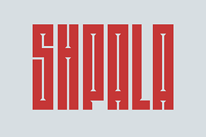 SK Shpala — Geometric Condensed Font