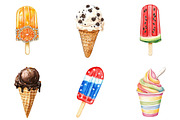 Summer Ice Cream Sublimation Clipart, a Seasonal Illustration by DreamArtGraphic (Thumbnail 3 of 4)