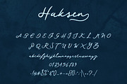Haksen Script Font, a Script Font by Deeezy (Thumbnail 5 of 7)