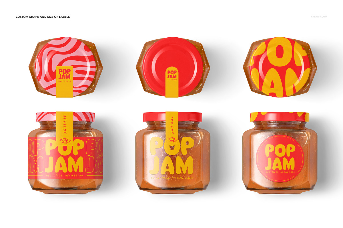 Jam Jar Mockup Bundle, a Cups & Container Mockup by creatsy5 (Photo 3 of 65)