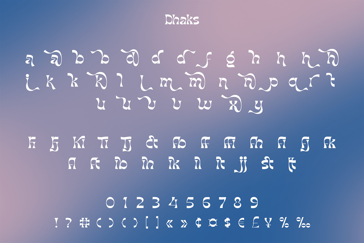 Dhaks - Unique Display Font, a Font by Ekahermawan (Photo 11 of 12)