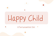 Happy child -  A Handwritten font, a Handwritten Font by Sk designs (Thumbnail 1 of 7)