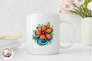 Watercolor Lily Logo Art Clipart, an Object Graphic by Negarin Digital Art (Thumbnail 7 of 11)