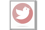 Modern Vector Icon With Flying Bird, an Icon by FineArtStudio (Thumbnail 2 of 3)