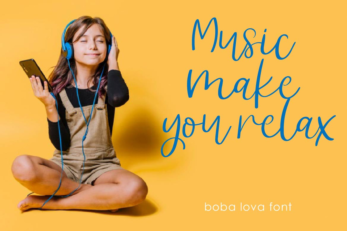 Boba Lova, a Script Font by AMINMARIO (Photo 4 of 12)