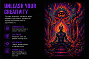 Psychedelic Dreams Prompt Pack, a Background Graphic by BeNone Designs (Thumbnail 2 of 4)
