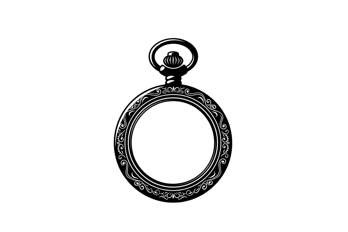 Vintage Pocket Watch SVG Bundle, an Illustration by yasushie (Photo 2 of 31)