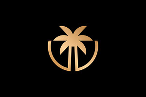 Vintage Retro Palm Tree Logo, a Branding & Logo Template by Buqancreative