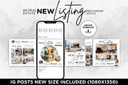 New Listing Instagram Posts Canva, a Social Media Template by CreativeVinesStore (Thumbnail 8 of 12)
