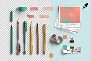 Marina Pens and Washi Pack, an Advertising Mockup by Custom Scene (Thumbnail 5 of 10)