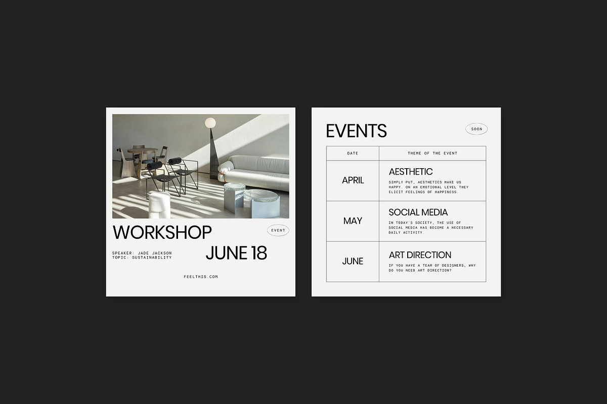 Amour Social Media Pack Canva PS, a Social Media Template by Feel This (Photo 11 of 22)