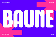 Baune - Condensed Rounded Sans, a Sans Serif Font by Pekotype (Thumbnail 1 of 15)
