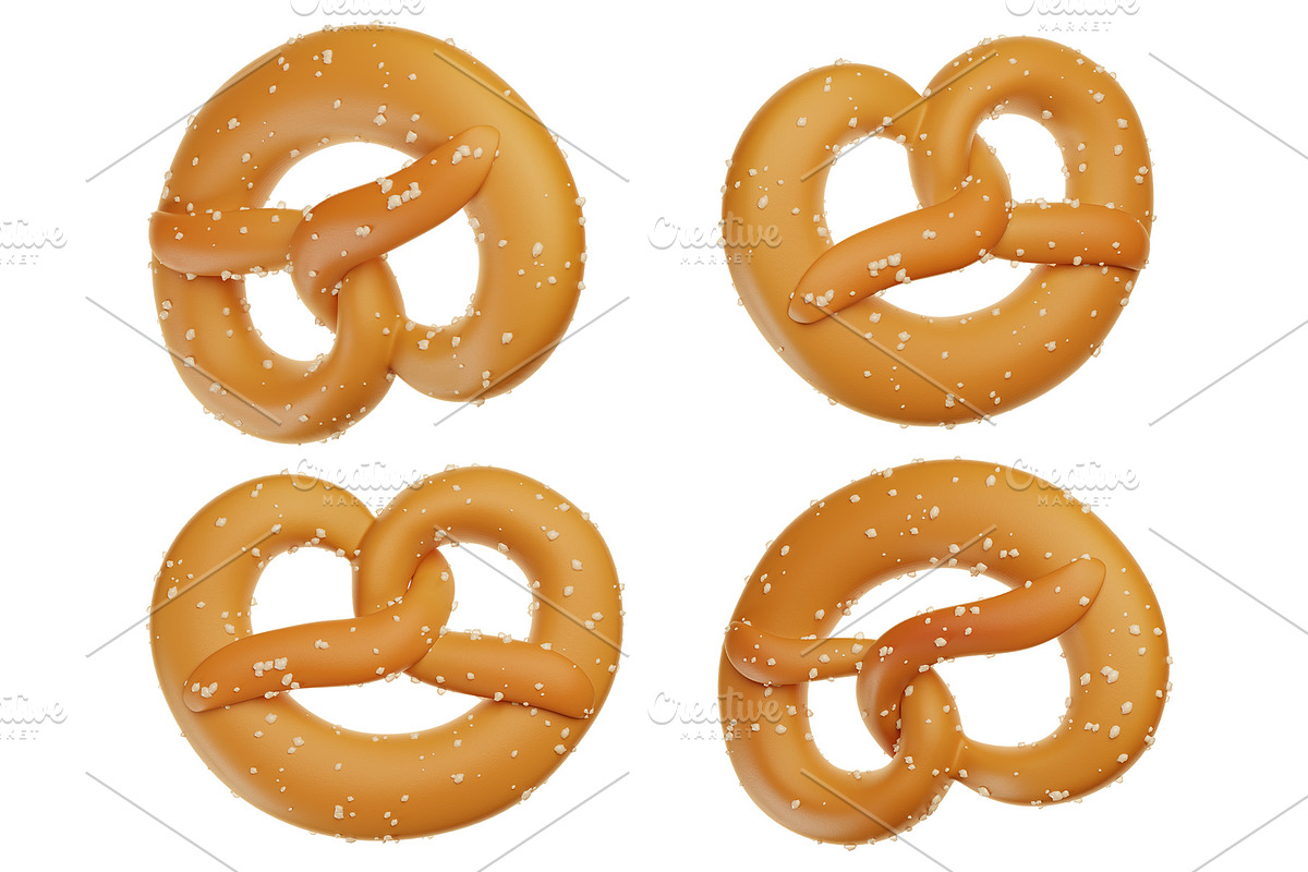 Cute 3D German Pretzel, an Object Graphic by Hannet (Photo 1 of 5)