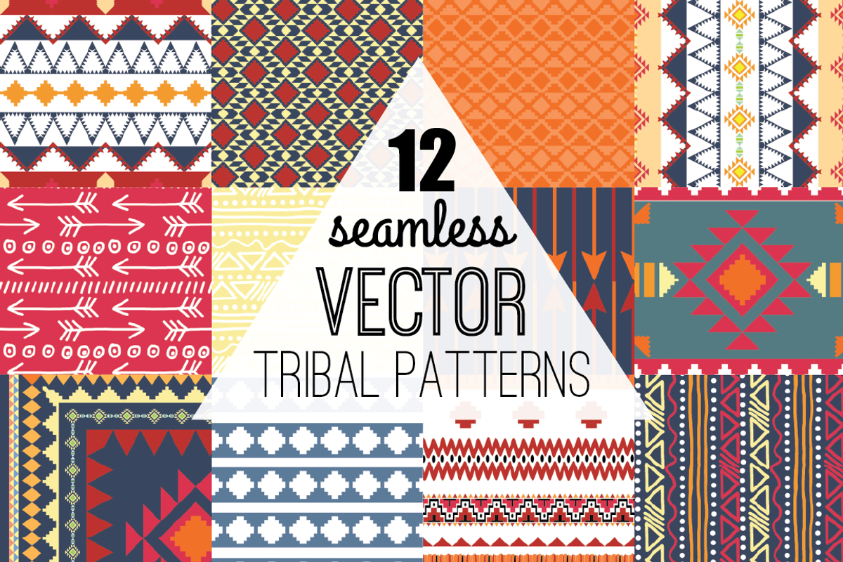 Seamless Vector Aztec Tribal Pattern, a Pattern Graphic by Digibonbons (Photo 1 of 3)