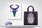 Hamsa, Evil Eye, Henna AI EPS PNG, an Illustration by FrankiesDaughtersDesign (Thumbnail 6 of 6)