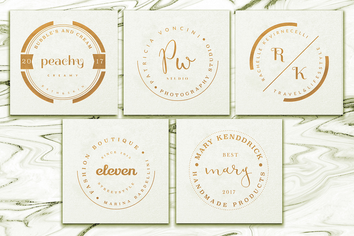 PREMIUM 120 Stamp Logo Bundle, a Branding & Logo Template by IsikChic (Photo 22 of 30)