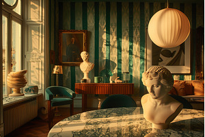 Classical Elegance in a Sunlit Art, an Arts & Entertainment Photo by LaVika