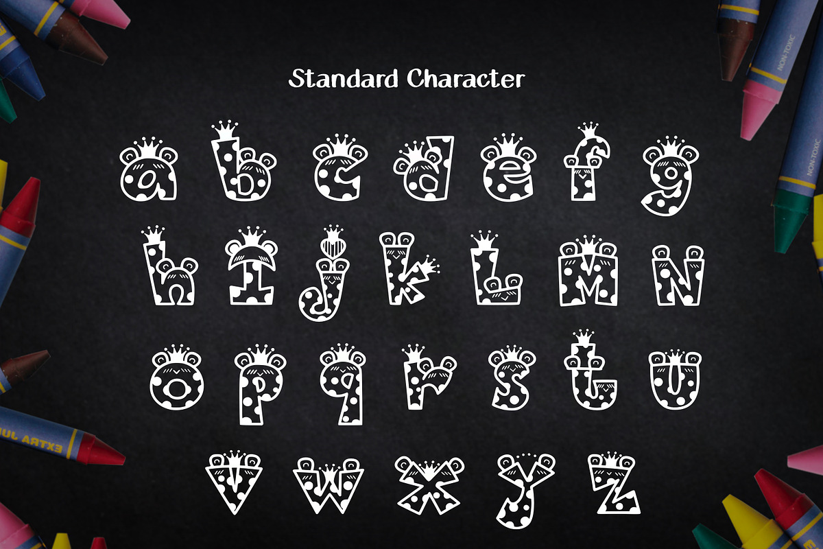 Prince Frog Alphabet, a Script Font by N Nakorn Creative (Photo 3 of 7)