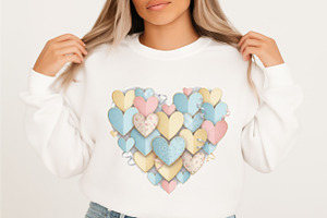 Hand Painted Valentine’s Day Heart P, an Illustration by designcity5