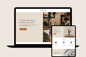 Natural Landing/Sales Page