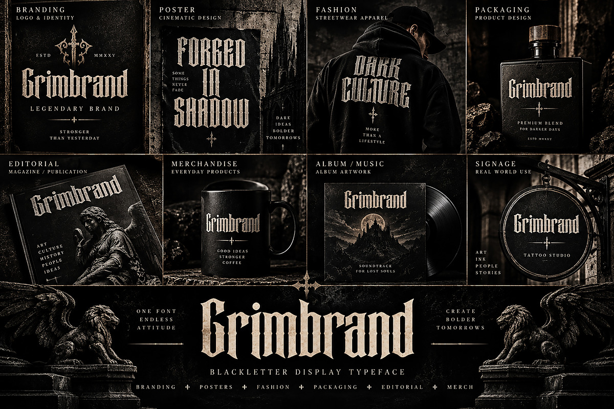 Grimbrand, a Blackletter Font by Wow Magic (Photo 2 of 5)