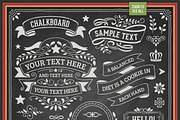 Chalkboard Design Elements, a Decorative Illustration by Mera Pixels (Thumbnail 2 of 5)
