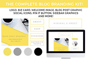 Blog Branding Kit: Minimal & Sweet, a Graphic by TheBlogLoft (Thumbnail 1 of 2)