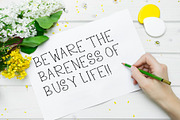 WILDY FONT FEMININE & FUN, a Sans Serif Font by NadaNora (Thumbnail 3 of 4)