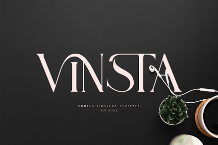 VINSTA Ligature Serif Typeface