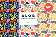 Seamless Organic Blob Patterns, a Pattern Graphic by Léo Alexandre (Thumbnail 1 of 17)