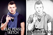 Real Pensil Sketch Photoshop Action