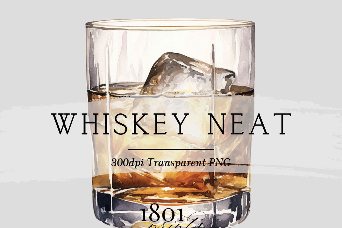 Whiskey Neat Cocktail Illustration, a Food Illustration by 1801Prints (Photo 1 of 4)