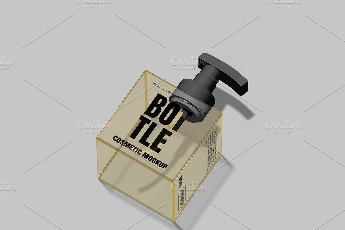 Cosmetic Bottle Mockup, a Packaging Mockup by Izdihaar_Studio