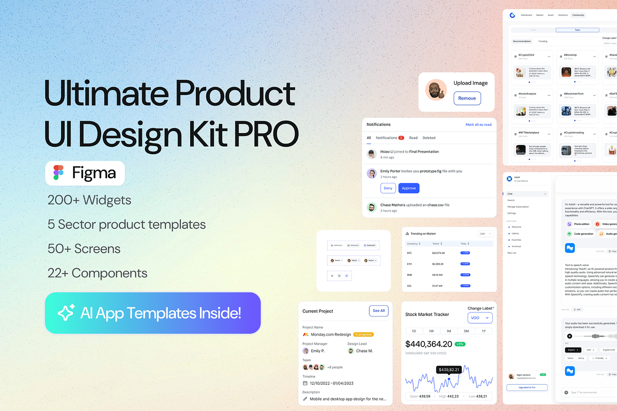 Ultimate Product UI Design Figma Kit, a Templates & Theme by DigitSense